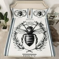 thumbnail image 2 of Erosebridal 3D Bee Sheet Set King, Fresh Honey Bedding Sets King Size, Rustic Animal Decor, 4 Pieces, 2 of 7