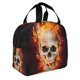 thumbnail image 2 of Disketp Satanic Skull for Insulated Lunch Bag for Women and Men, Perfect for Work, Hiking, Picnic, 2 of 8
