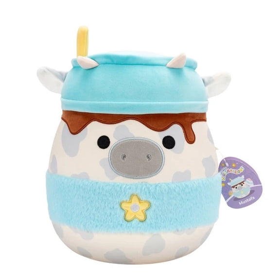 Squishmallows 2025 Easter Squad 8" Mustafa the Cow Plush Doll Toy