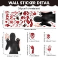 thumbnail image 2 of Adhesivos de pared con diseño de calavera con estampado sangriento de Halloween, 2 of 3
