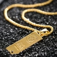 thumbnail image 2 of Gold Nugget Dummy Pendant Necklace Replica Bar Money Luck Accessory Casual Gold Imitation Joke Chain Anime Silver [NEXSTAGES] Men's Women's Women's (1, 2 of 6