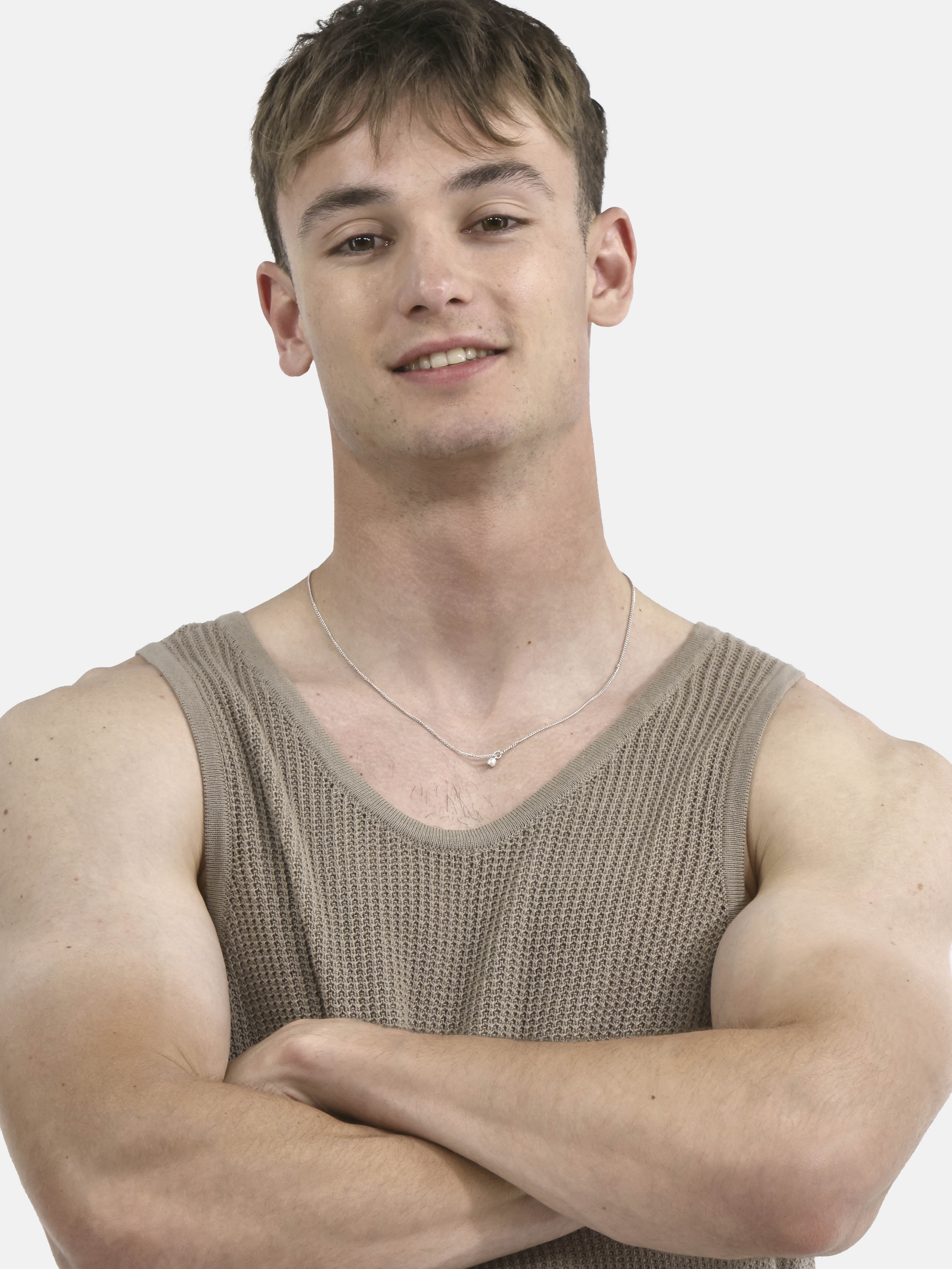 No Boundaries Mesh Stitch Sweater Tank Top, Men's and Big Men's