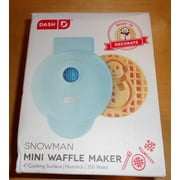 Dash Snowman Waffle Maker 2022 Limited Edition New Mini Holiday Wafflemaker  NEW