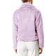 thumbnail image 3 of Chaqueta corta de pelaje sintético suave de manga larga con cuello de muesca para mujer INSPIRE CHIC XL en color púrpura taro, 3 of 7