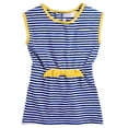 thumbnail image 2 of Pink Platinum Girls Striped Jersey Knit Sleeveless Post-Swim Summer Cover-up Tank T-Shirt Top, 2 of 3