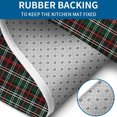 thumbnail image 4 of Green and Red Checkerboard Checkered Pattern Bathroom Rugs Sets 3 Piece,Toilet Cover Set,Absorbent Non Slip Bathroom Mats Sets with U-Shaped Contour Rug Toilet Rug Set, 4 of 5
