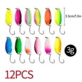 thumbnail image 6 of AVAIL AVAIL 43/12pcs Fishing Spoon Lure Set Metal Baits Trout Fishing Baits For Trout Char And Perch With Tackle Box Fake Lures Fishing Hook, 6 of 6