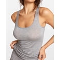 thumbnail image 5 of Top sin mangas acanalado de modal para mujer SOULVOR en gris luna, talla M, 5 of 5