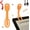 Orange, variant on Rechargeable Clip-on Reading Light for Kids, Portable LED Book Light for Reading in Bed, 3 Colors Modes & 5 Brightness Dimmable, Battery life up to 40 hours, Gift for Book Lovers & Kids, Orange