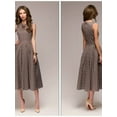 thumbnail image 2 of MORTTIC Women's Vintage Polka Dot Sleeveless Dress O-Neck Summer Cocktail Party Dress for Formal Events & Vacation Wear, 2 of 4