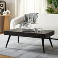 thumbnail image 2 of SAFAVIEH Cedric Modern Wood Coffee Table, Black Stripe/Black, 2 of 10