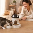 thumbnail image 7 of Cottage Style Pet Feeder Water Dispenser Food Storage Sealed Auto Refill for Cats Dogs Small Pets Indoor Feeding Station Cute Decor, 7 of 7