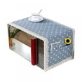 thumbnail image 1 of Bangus Microwave Oven Cover Dust Oil Proof Cloth with Storage Pockets Cotton Linen Kitchen Toaster Appliance Protector, 1 of 5