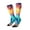 1 Black, variant on Women Crew Soft Moisture-wicking Socks Hawaiian Island Dolphin Pattern Design Cotton Socks, One Size fit All