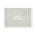 thumbnail image 2 of Mineral Spring Luxury Bath Stripe Tufted Polyester Bath Rug, Comfort Gray, 17" x 24", 2 of 6