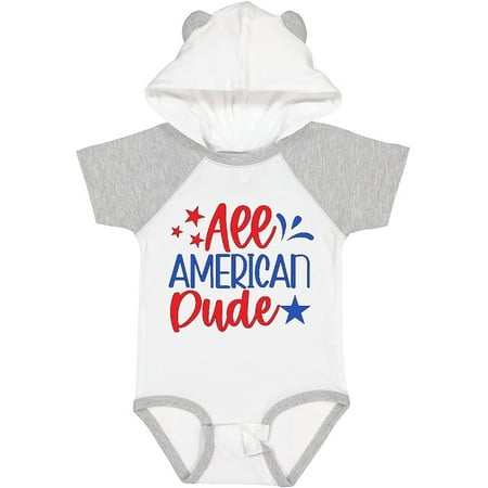 

Inktastic 4th of July All-American Dude with Stars Gift Baby Boy Bodysuit