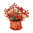 thumbnail image 3 of Fancyes Chinese New Year Feng Shui Blessing Bag Vase Decor Blessed Bag Statue Table Decoration for Restaurant Home Party Housewarming B, 3 of 8