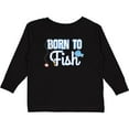 thumbnail image 3 of Inktastic Born to Fish Go Fishing Boys or Girls Long Sleeve Toddler T-Shirt, 3 of 5