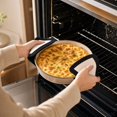 thumbnail image 5 of Silicone Fiberglass Baking Mat, Non Stick Heat Resistant Oven Liner 8.3x8.3 Inch (21x21cm) Black, Reusable Dishwasher Safe Baking Tray Liner for Oven Cooking, 5 of 6