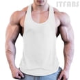 thumbnail image 4 of Men's Gym Singlet Training Bodybuilding Tank Top Vest Sleeveless Fitness Shir, 4 of 4
