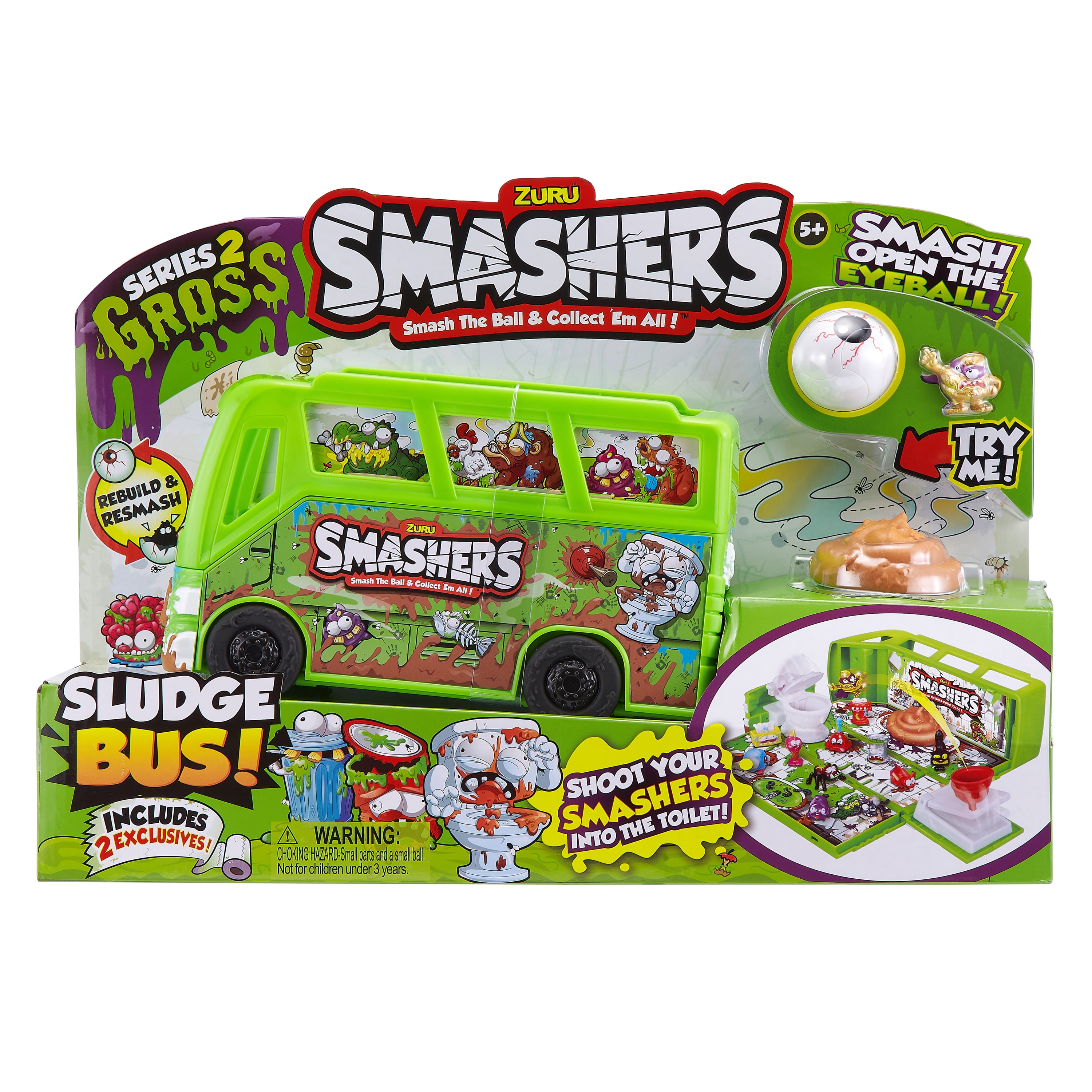 Smashers Zuru Smash Ball Gross Theme Collectibles Toy 8 pack