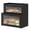 Black, variant on Large 2-Layer Bamboo Bread Box for Kitchen Countertop, Space-Saving Bread Storage Container with Clear Acrylic Window, Premium Kitchen Bread Holder & Pantry Organizer