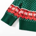 thumbnail image 5 of GYRATEDREAM Toddler Little Girl Boy Christmas Sweatshirt Kid Ugly Santa Claus Reindeer Tree Sweater Pullover Shirt Xmas Long Sleeve Tee Top Clothes for 3Y Green, 5 of 9