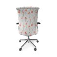 thumbnail image 5 of Ambesonne Flamingo Office Chair Cover Stretchable High Back, Exotic Bird Tropical Vibes, Dust Salmon Coral, 5 of 6