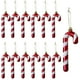 thumbnail image 1 of 12 bastones de Navidad brillantes para decorar el árbol de Navidad, adornos acoplables, bastones de caramelo colgantes de 13 cm, 1 of 4