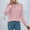 *Pink, variant on ClodeEU Womens Round Neck Knit Sweaters,Lightweight Cable Knit Soft Pullover Sweaters,Trendy Fall Outfits Purple,Womens Plus L