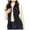 Black, variant on YDFCWXW Women's Lightweight Vest Casual Zip Up Utility Vest Hiking Golf Sleeveless Jackets with Pockets Black, L