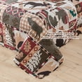 thumbnail image 6 of Beartech Quilt Set Queen/Full Size Rustic Bedding Plaid Patchwork Quilt Lodge Cabin Moose Bear Bedding Forest Animal Lightweight Reversible Microfiber Quilt, 6 of 8