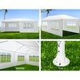 thumbnail image 4 of 10x20 FT Outdoor Party Tent with 6 Removable Sidewalls, Waterproof Wedding Gazebo, Heavy Duty Commercial Tent for Patio, Markets, Garden, White, 4 of 6