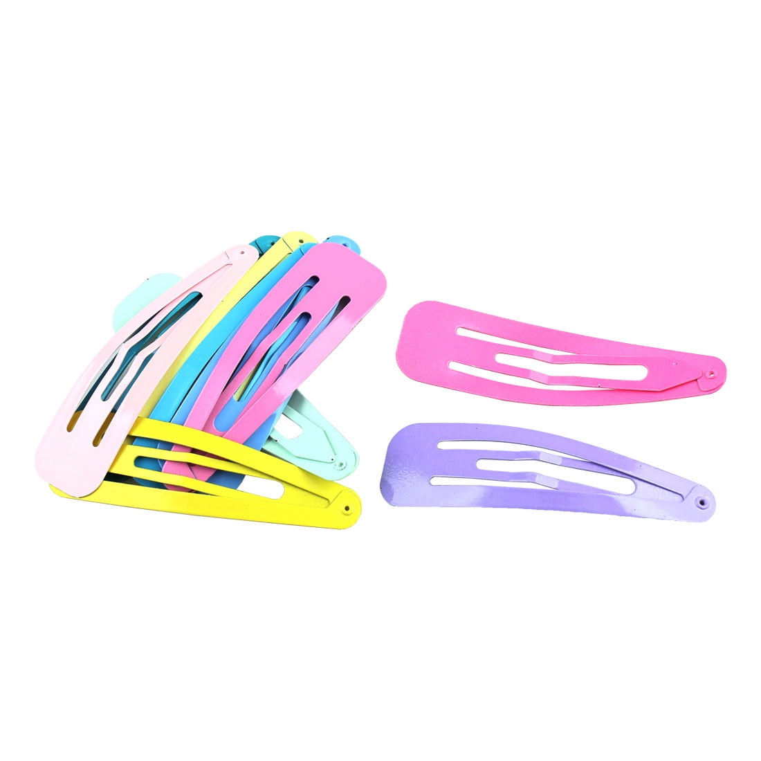 Metal Ladies DIY Hairclip Barrette Hair Clip Multicolor 6.7cm Long 10