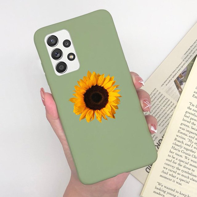 Lembut-fundas de teléfono para Samsung A52, A52S, A53, linda chica fresca, corazón mate, flor de moda, Funda para Samsung Galaxy A 52, 4G, 5G Fivean unisex
