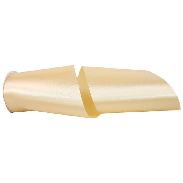Reliant Ribbon 4700-725-25K 6 in. 50 Yards Single Face Satin Allure Ribbon, Cream