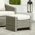 thumbnail image 3 of CHITA 5-Piece Wicker Patio Furniture Set, Gray / Cream, 3 of 16