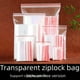 thumbnail image 1 of Bolsa autosellante, bolsa de sellado transparente, bolsa densa impermeable, bolsa de plástico para embalaje de ropa, bolsa de huesos, 1 of 5