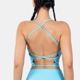 thumbnail image 2 of Vedolay Tube Top Women Basic Crew Neck Crop Tank Top Solid Rib-Knit Binding Crop Top,Blue M, 2 of 5