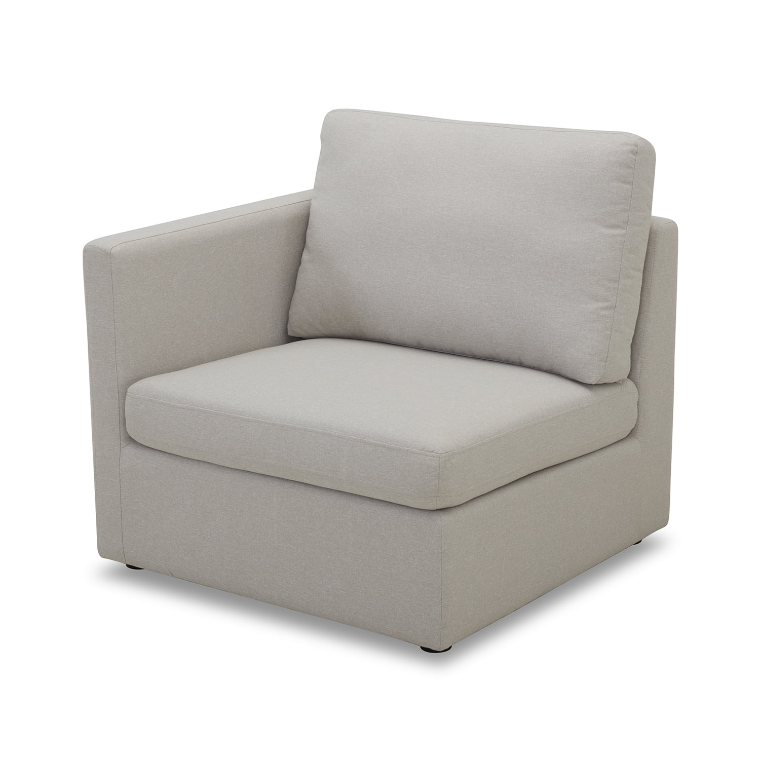 Better Homes & Gardens Modular Sectional Sofa with Storage Ottoman, Grey
