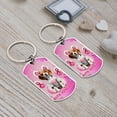 thumbnail image 4 of Faith Love Hope Beagle Breast Cancer Awareness Survivor Stainless Steel Keychain Beagles Dog Lover Gifts Idea Collar Charm Tag Keyring - 02017, 4 of 5