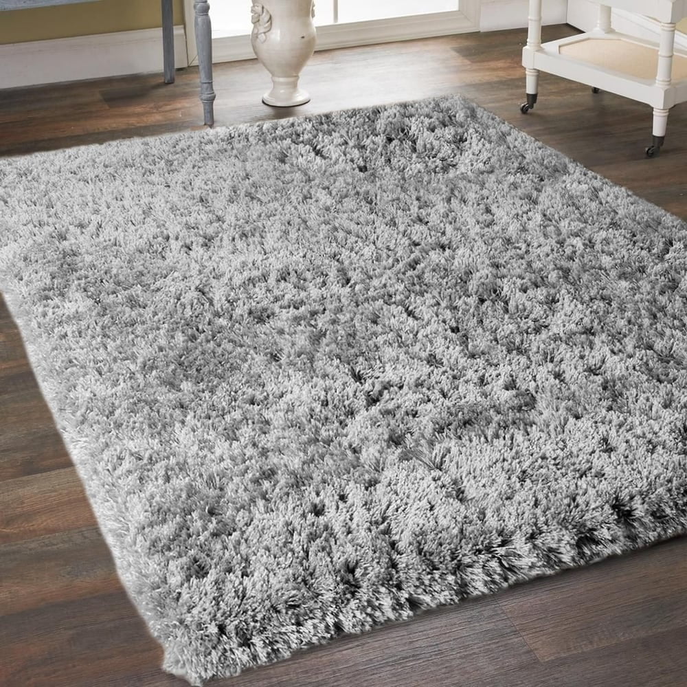 Green Mint Shaggy Rug Small X Large Trendy Thick Pile Modern Carpet Soft Touch 