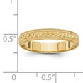 thumbnail image 3 of 14k 3mm Design Etched Wedding Band Size 5.5 XWB249, 3 of 3