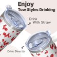 thumbnail image 4 of 20oz Chicken Decor Tumbler with Handle Useful Birthday Christmas Gift for Chicken Lovers Women Men Insulated Travel Mug Cup Holder Friendly Easy to Clean Dishwasher Safe Hot Cold Beverages, 4 of 6