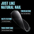 thumbnail image 4 of REJODA-Soft Gel Nail Tips - 360PCS Short Square Round Nail Tips for Gel Nails No Need File Base Coat Double Sided Matte Acrylic Nails, Full Cover Clear False Nails Tips for Nail Extension 15 Sizes, 4 of 4