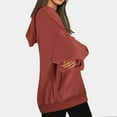 thumbnail image 5 of ylioge S-5X Womens Plus Size Hoodies Fleece Lined Sweatshirts with Pocket Ladies Casual Solid Color Pullover Thermal Athletic Workout Hoodie Tops, 5 of 8