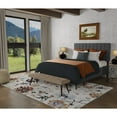 thumbnail image 2 of Feizy Melrose Transitional Floral & Botanical, Ivory/Red/Blue, 7' 10" x 10' 3" Area Rug, Easy Care Stain Resistant Fade Resistant, Area Rug for Living Room and Bedroom, 2 of 8
