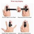 thumbnail image 3 of Breathable Finger Splint Wrap Guard Bandage for Injury Protection-black-m11.5cm, 3 of 9