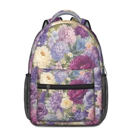 Cute Floral Backpack Oxford Fabric Water Resistant School Travel