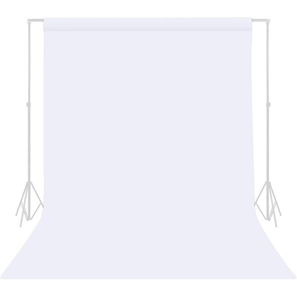 White Photography Backdrop - 10 x 12 FT Polyester Backdrops for Photoshoot Background Screen for Photo Backdrop Video Photography Studio Photo Backgrounds Background Screen Parties